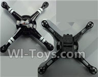 Wltoys Q222K Q222G Parts-02 Upper and Bottom shell cover-Black,Wltoys Q222K Q222G RC Drone Spare parts,Q222K RC Quadcopter Accessories,Q222G headless mode Replacement parts